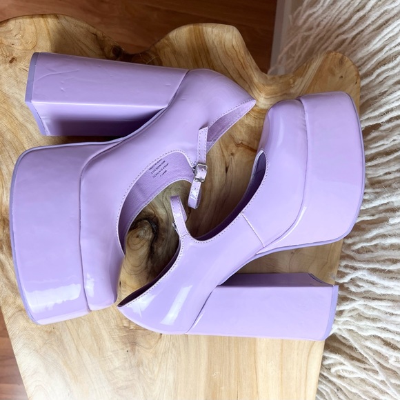 🛑SOLD🛑Jeffrey Campbell Mary J Platform Pump Lilac- Women’s 9M - Picture 7 of 12